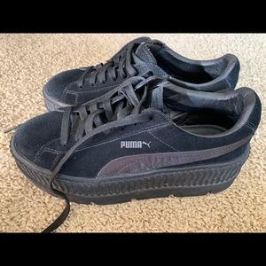 Fenty by Rihanna Puma black suede creepers